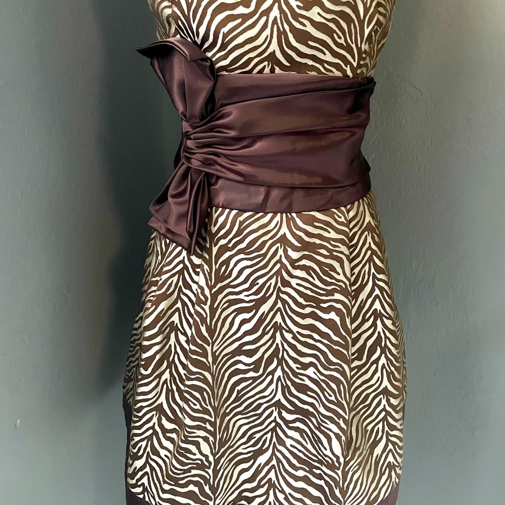 Strapless cocktail dress